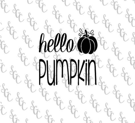 Reusable Stencil Hello Pumpkin Many Sizes To Choose From Etsy
