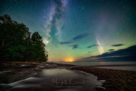 Milky Way And Steve 9119 Upper Peninsula Of Michigan 2048x1363