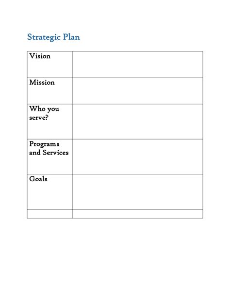 32 Great Strategic Plan Templates To Grow Your Business