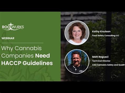 Webinar Why Cannabis Companies Need Haccp Guidelines Youtube