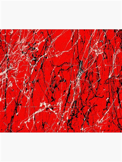 Red And Black Marble Original Abstract Art Poster For Sale By