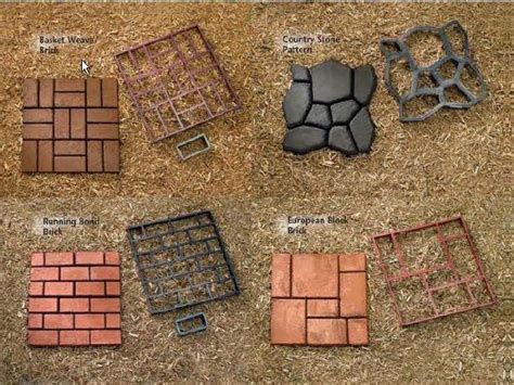 Ways to make diy concrete stepping stones. Concrete molds, for stepping stones and walkways ...
