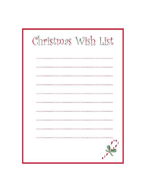 Christmas List Google Sheet Template