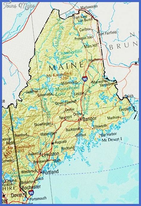 Cool Portland Map Tourist Attractions Maine Map Maine Maine Vacation
