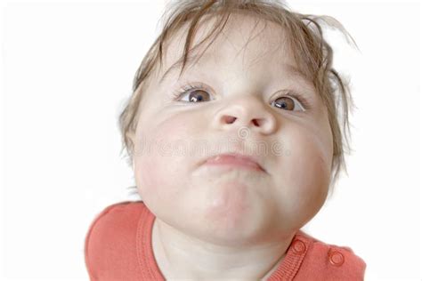 Baby With Determined Expression Stock Photo Image Of Baby Wanting