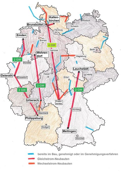 Aktuelle nachrichten rund um die aok bayern. So verlaufen rund 800 Kilometer Stromtrasse durch Deutschland - Eco²