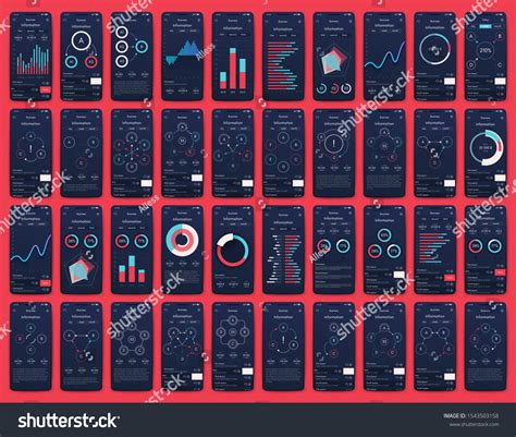 Different Ui Ux Gui Screens Flat Stock Vector Royalty Free 1543503158 Shutterstock