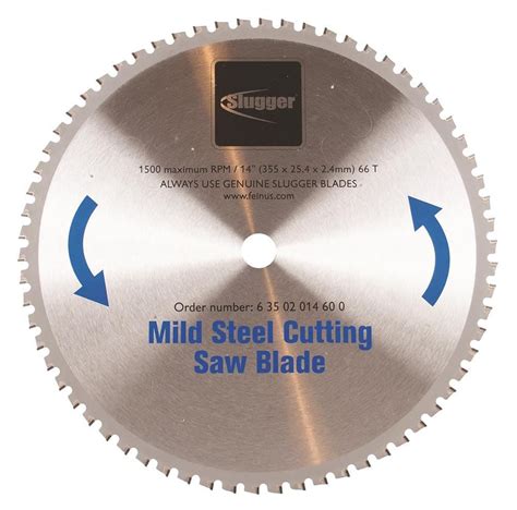 Fein 63502014600 14 In Saw Blade For Cutting Mild Steel For The 14 In