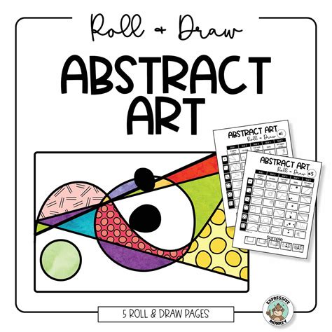 Roll And Draw To Create Abstract Art Easy Art Lesson