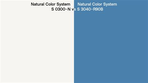 Natural Color System S 0300 N Vs S 3040 R90b Side By Side Comparison