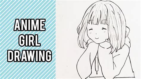 How To Draw Anime Girl Easy Anime Drawing For Beginners