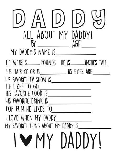all about daddy printable fathers day printable fathers day etsy canada