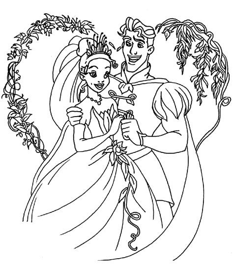 Princess And The Frog Coloring Pages Coloring Home