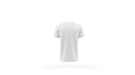 6944 White T Shirt Mockup Back Photoshop File