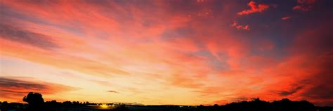 Free Photo Sunset Sky Clouds Nature Red Free Download Jooinn