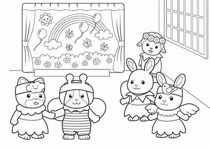 Calico Coloring Pages Critters Cat Gingerbread Printable