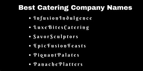 700 catering company names ideas to choose from