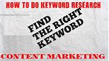 Photos of How To Do Keyword Research For Content Marketing