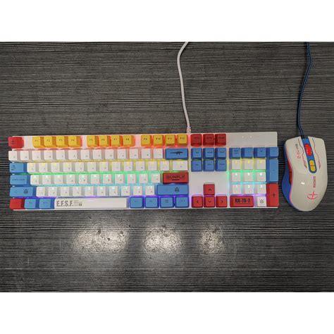 Gundam Mechanical Keyboard And Mouse Shopee Philippines