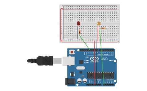 Circuit Design Arduino Photoresistor Tinkercad