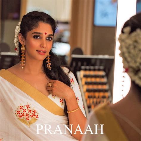 Nyla Usha Looks Absolutely Gorgeous In The Trikketta Saree From Our Pranaah Onam 2019