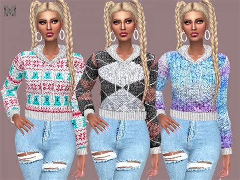 The Sims Resource Wool Winter Sweaters By Martyp Sims 4 Downloads