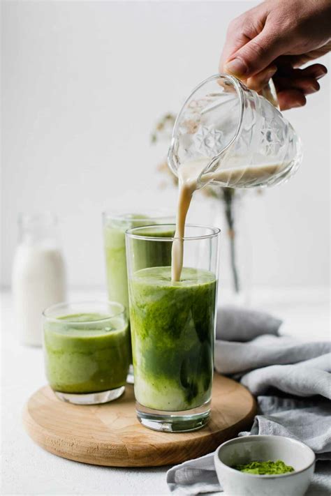 5 Minute Iced Green Tea Matcha Latte Jar Of Lemons