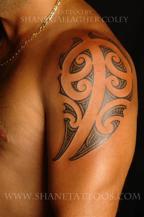 Maori Polynesian Tattoo Maori Shoulder Tattoo