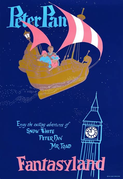 Peter Pan Vintage Disney Posters Disney Movie Posters Retro Disney