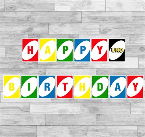 Customize your own wild cards. Uno Card Game Pennant Banner - DIY First Birthday Party Decorations - Wild About being Uno -… in ...