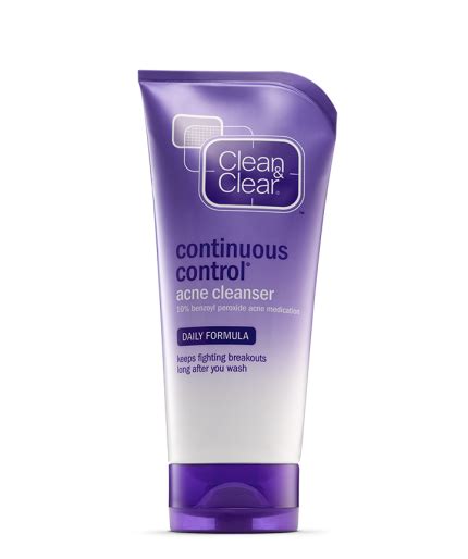 From acne face wash to pimple prevention tips and breakout advice, clean & clear® provides reviews and insight into all things acne. Continuous Control Acne Cleanser with Benzoyl Peroxide ...