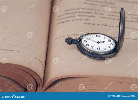 Vintage Pocket Watch On Books Stock Photo Image Of Face Ideas 72286490