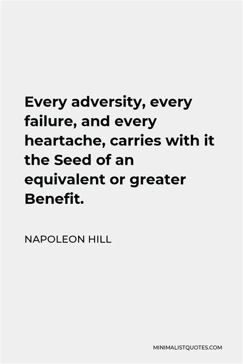 Napoleon Hill Quote Every Adversity Every Failure And Every