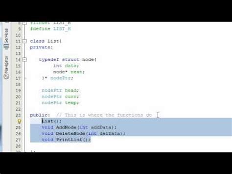 Creating A Linked List Project In C Part Youtube