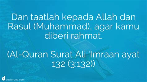 Al Quran Surat Aali Imraan Ayat 132