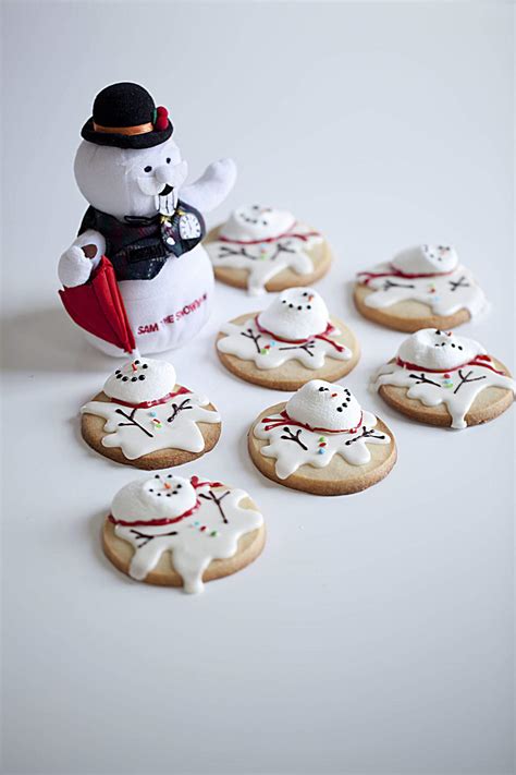 Melted Snowman Cookies Countdown To Christmas Holiday Seriesday 15