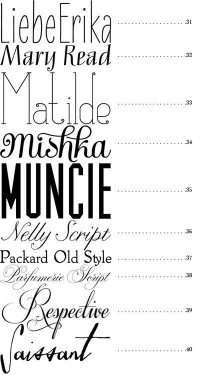 These fonts will make your custom stationary look gorgeous whether you are a diy bride or just want to make fancy stationary. MERRY BRIDES — 50 Fonts | Best Fonts for Wedding Invitations