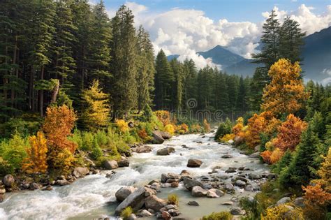 Colourful Mountain Landscape In Autumn Stock Photo Image 44162182
