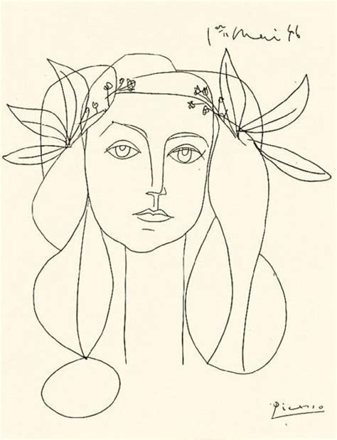 Pablo Picasso Head 1946 Picasso Drawing Peace Art Picasso Art