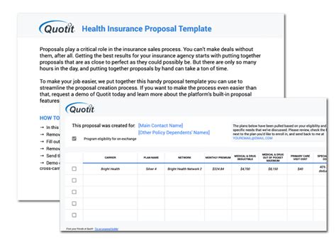 How To Write A Health Insurance Proposal