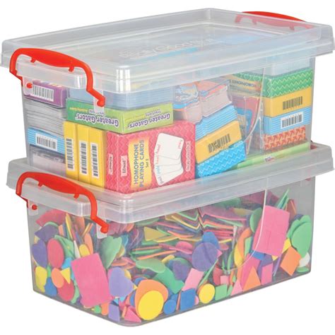 Stackable Storage Tubs With Locking Lids Large 2 Tubs 2 Lids