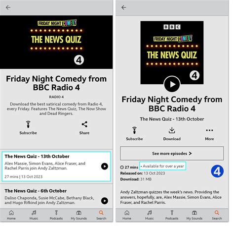 how long are podcasts available for bbc sounds