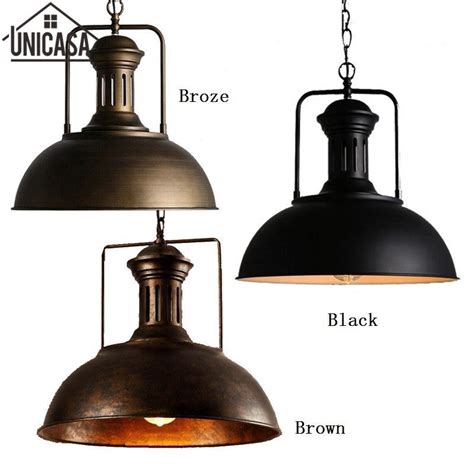 Antique Bar Lights Loft Ceiling Lamp Wrought Iron Industrial Creative