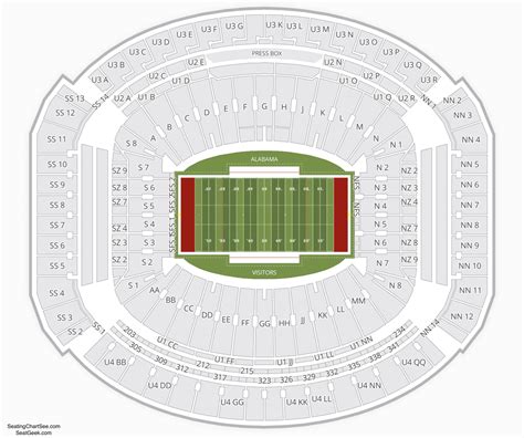 Alabama State Football Stadium Seating Chart