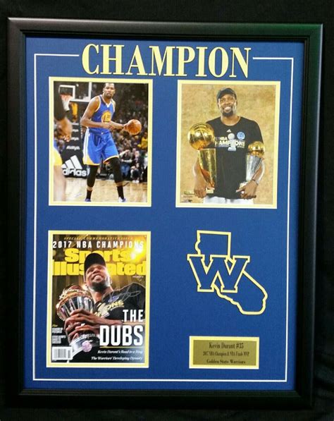Kevin Durant Autographed Signed Gs Warriors Si Magazine Nba Champion