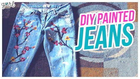 Do It Gurl Diy Painted Jeans Youtube