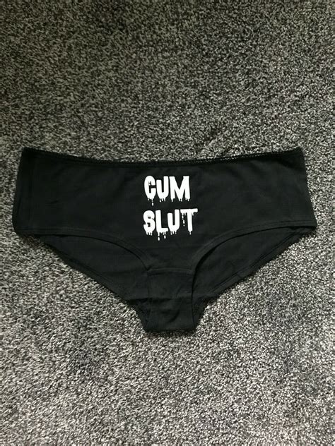 Cum Slut Knickers Naughty Underwear DDLG Kinky BDSM Bondage Sub EBay