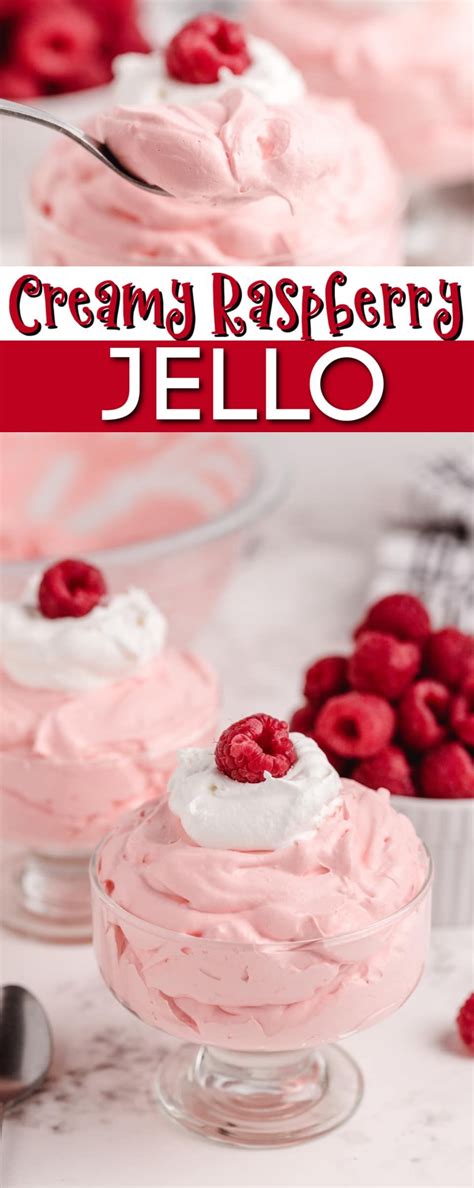 Creamy Raspberry Jello Made With Just 3 Ingredients Easy Jello Recipe