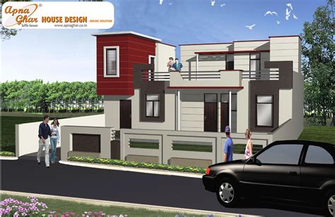 Modern Beautiful Duplex House Design Home Design Inside