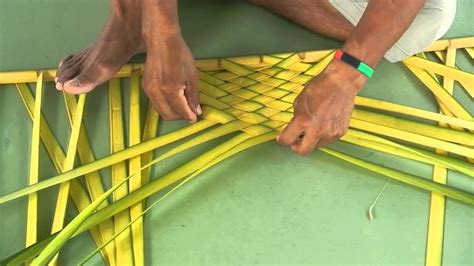 Weaving Palm Fronds Youtube